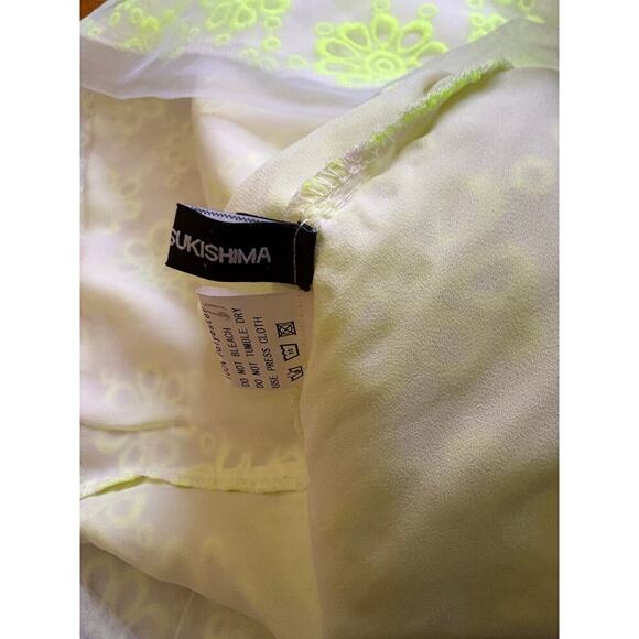 Naomi Tsukishima Mini Skirt 30” Waist Sheer Overlay High-Fashion Vibe - Picture 5 of 6